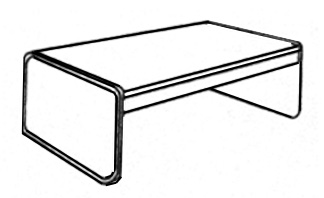 Panel Leg Coffee Table